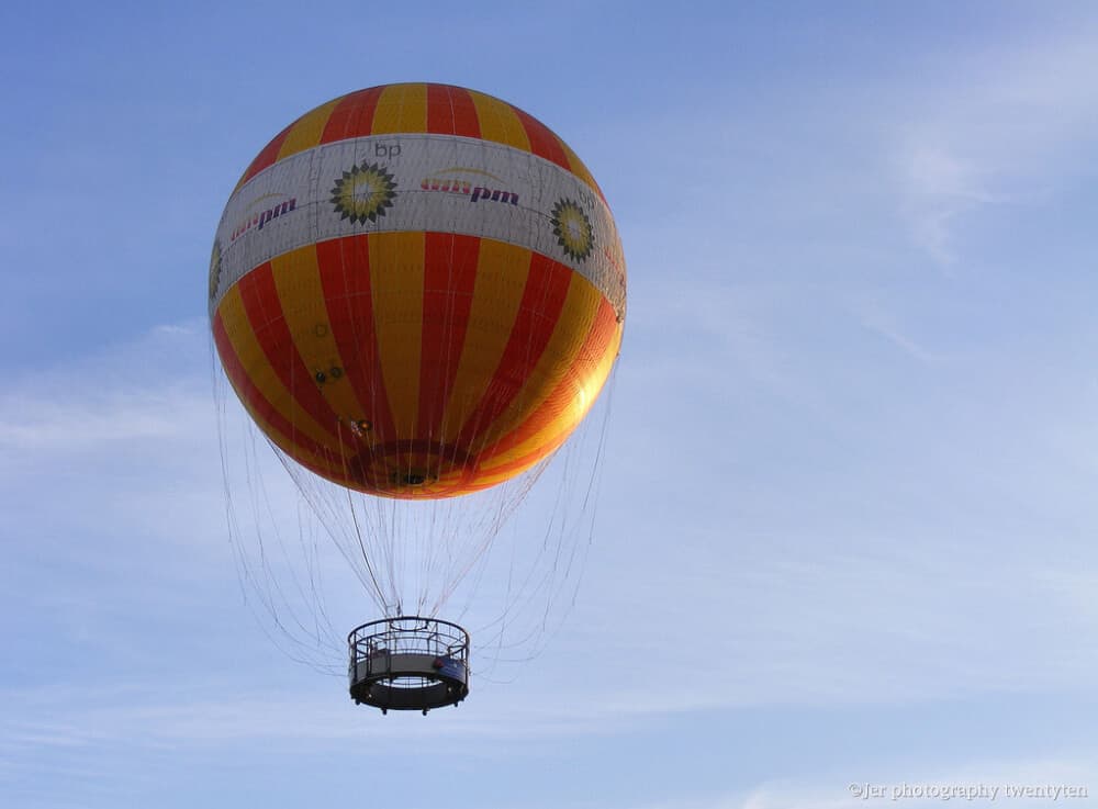 living history musuems A historic balloon ascends at Conner Prairie living history museum