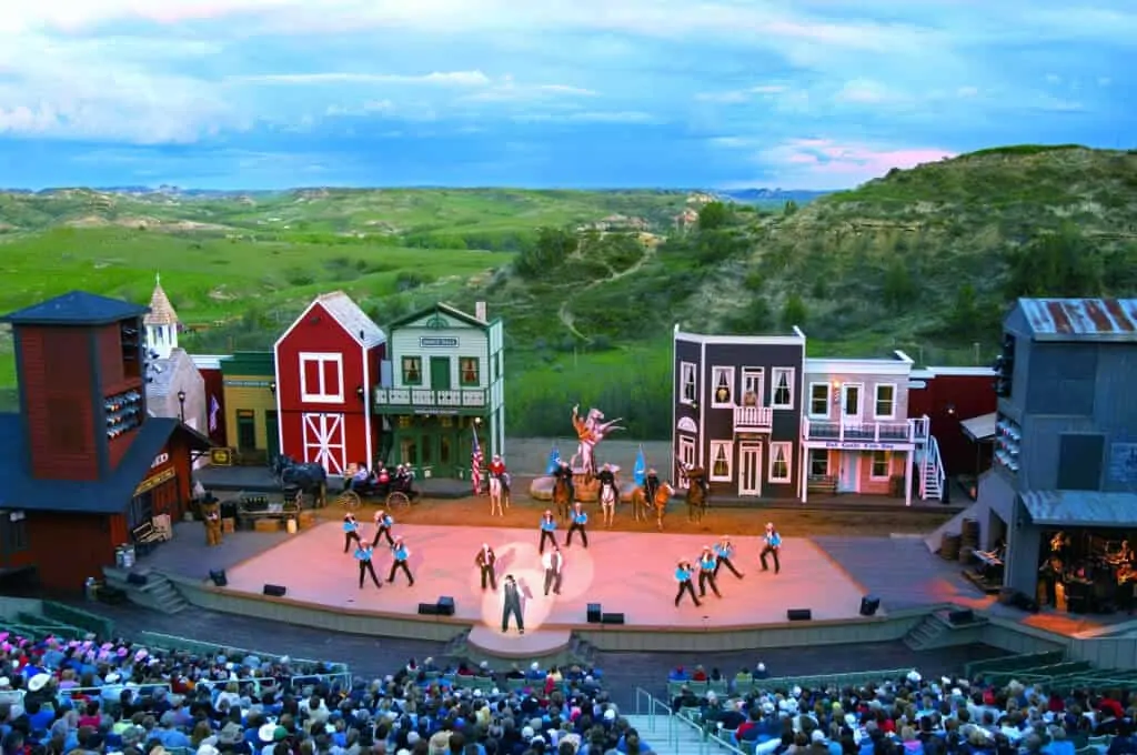Medora the Musical near the South Unit of Theodore Roosevelt National Park in North Dakota.