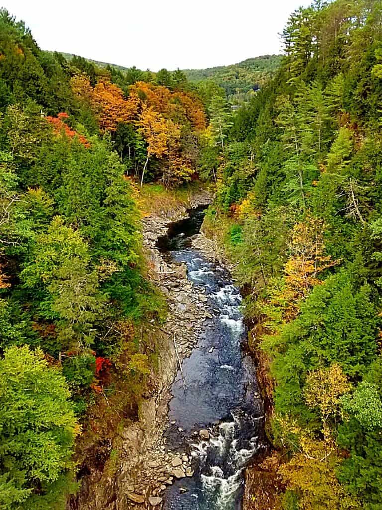 Southern Vermont Getaway in the Fall The view of Quechee Gorge from the Route 4 bridge.