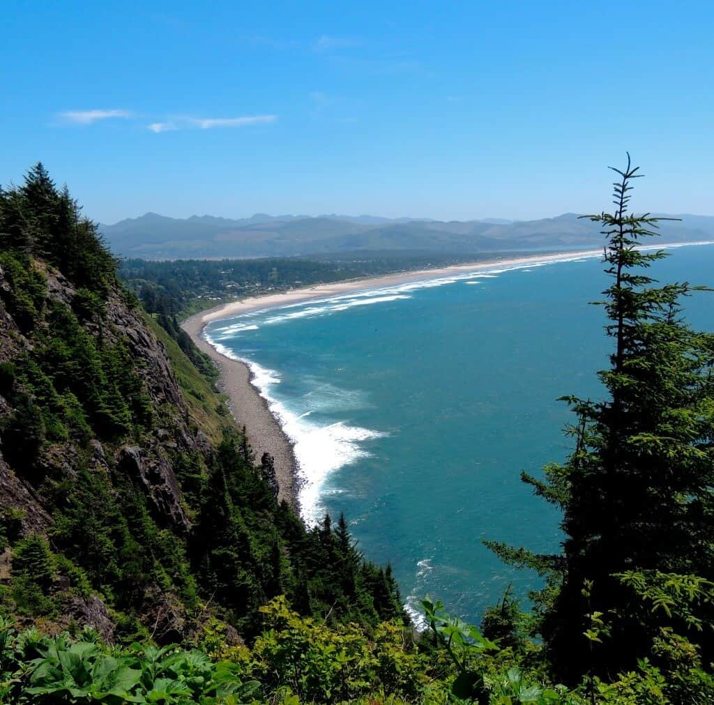 A cliffside view from Oregon Coast Highway 101