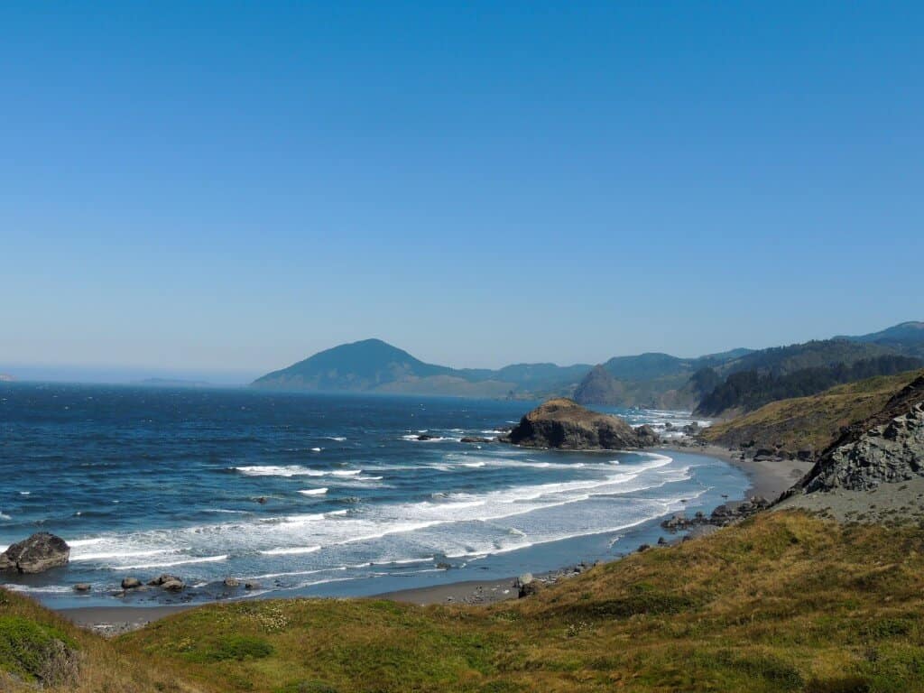 Oregon Coast Highway 101 - A view from a parking area.