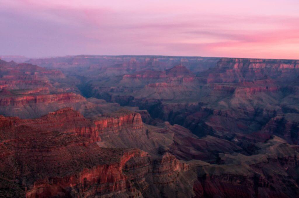 Desert View Campground, Grand Canyon Sunrise - Moran Point