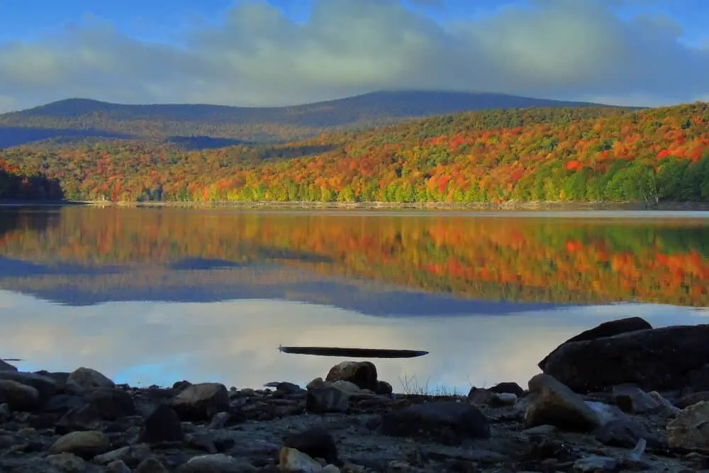 Wilmington, Vermont in the fall.