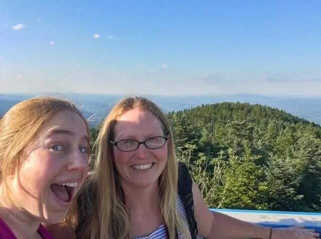 A Mt Ascutney selfie in Vermont.