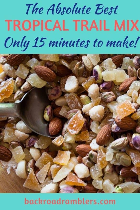 Awesome roadtrip snacks Totally Tropical Trail Mix