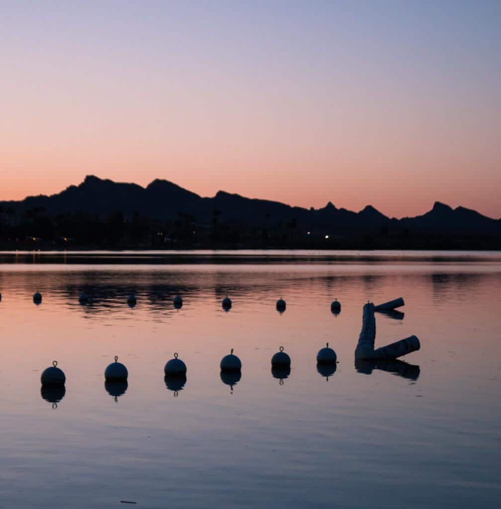 Things to do in Lake Havasu City, AZ Sunrise from the London Bridge Beach in Lake Havasu City