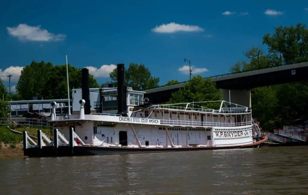W.P. Snyder Jr. in Marietta, Ohio W.P. Snyder Jr. on the river in Marietta, Ohio