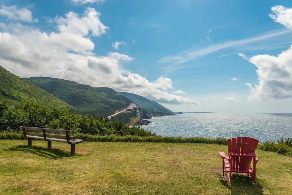 A peaceful overlook in Cape Breton Highlands National Park.
