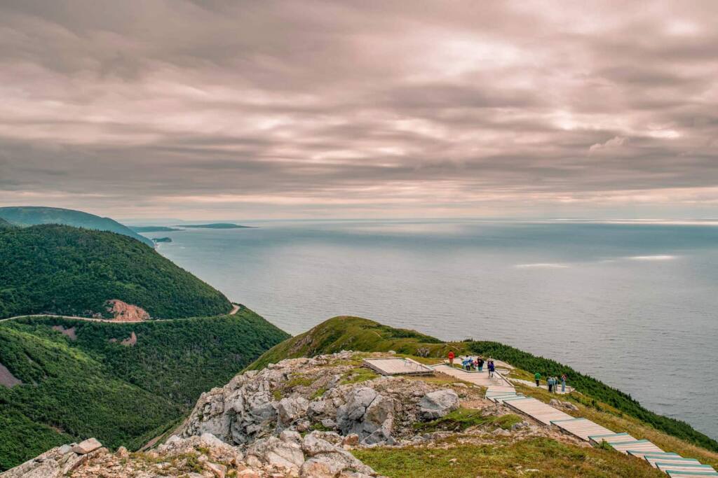 The sunset view from the Skyline Trail in Cape Breton.