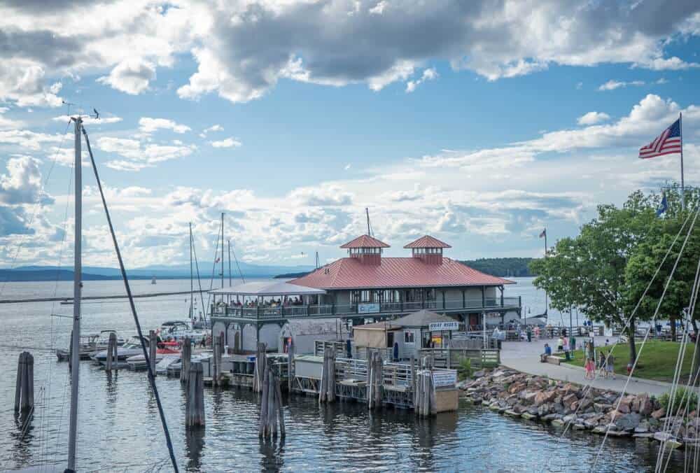 The waterfront in Burlilngton, Vermont