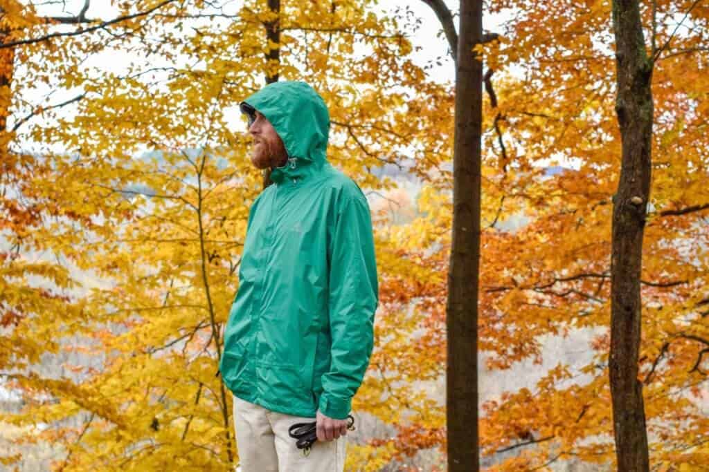 Profile view of the My Trail Storm UL Jacket Men's