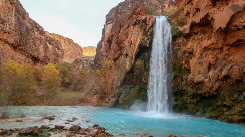 A shot of Havasu Falls in Arizona