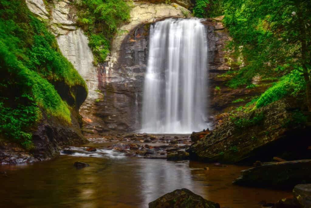 Looking Glass Falls in the Blue Ridge Mountains