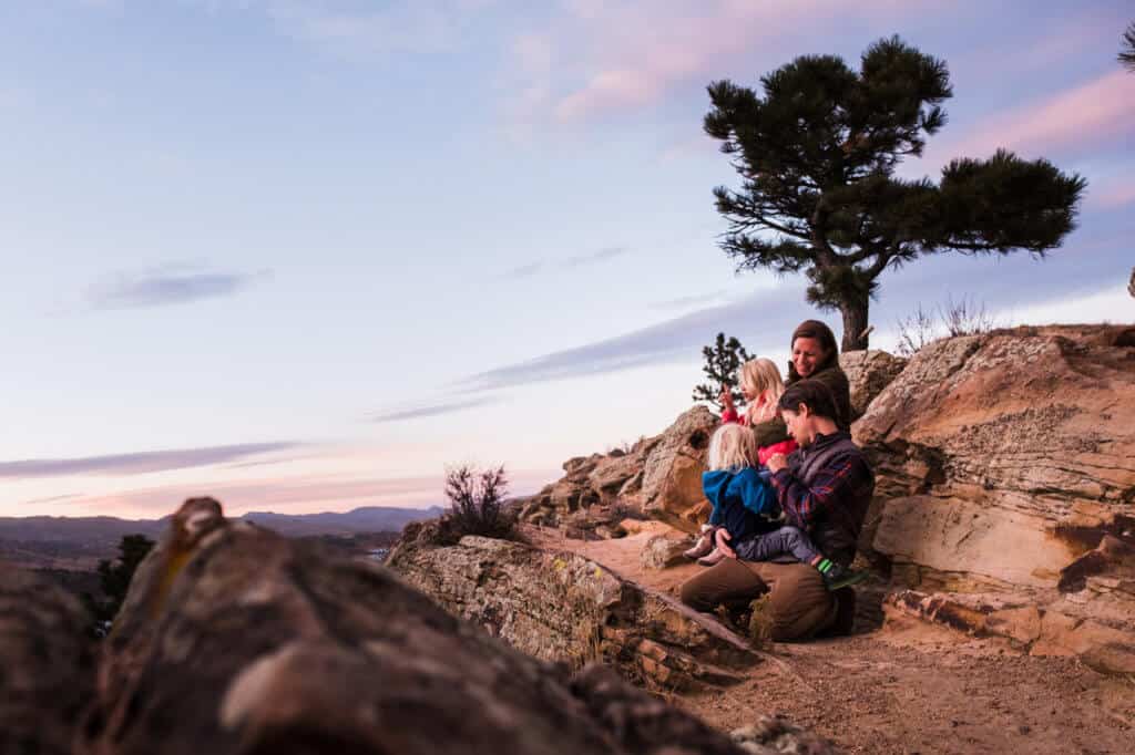 Sunset at Horsetooth Reservoir in Fort Collins, Colorado