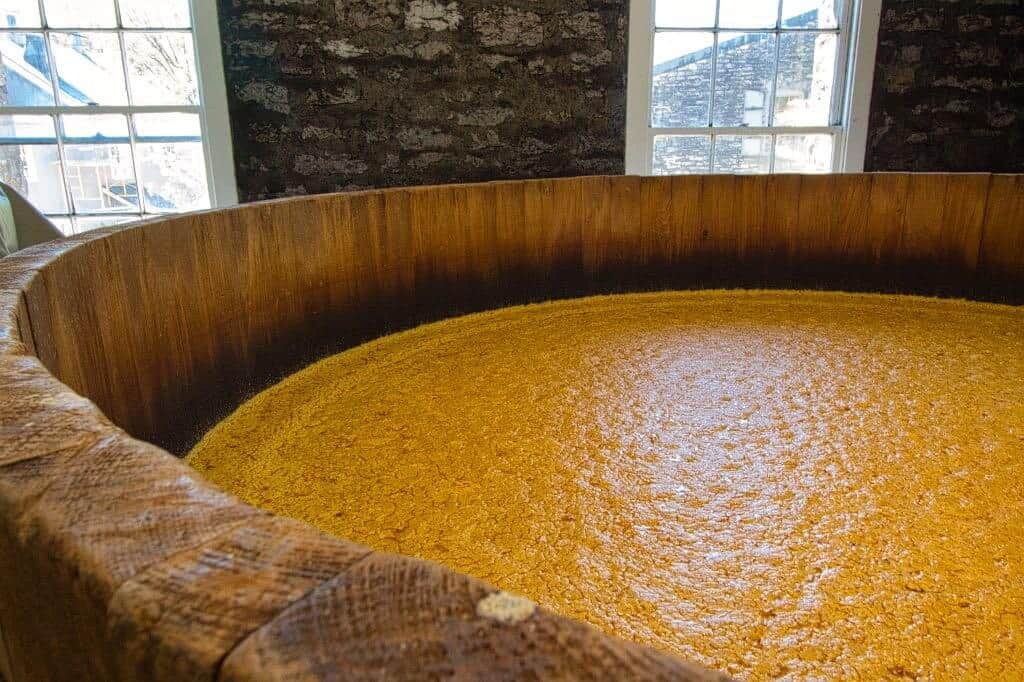 A sour mash vat at Woodford Reserve on a Kentucky bourbon tour.