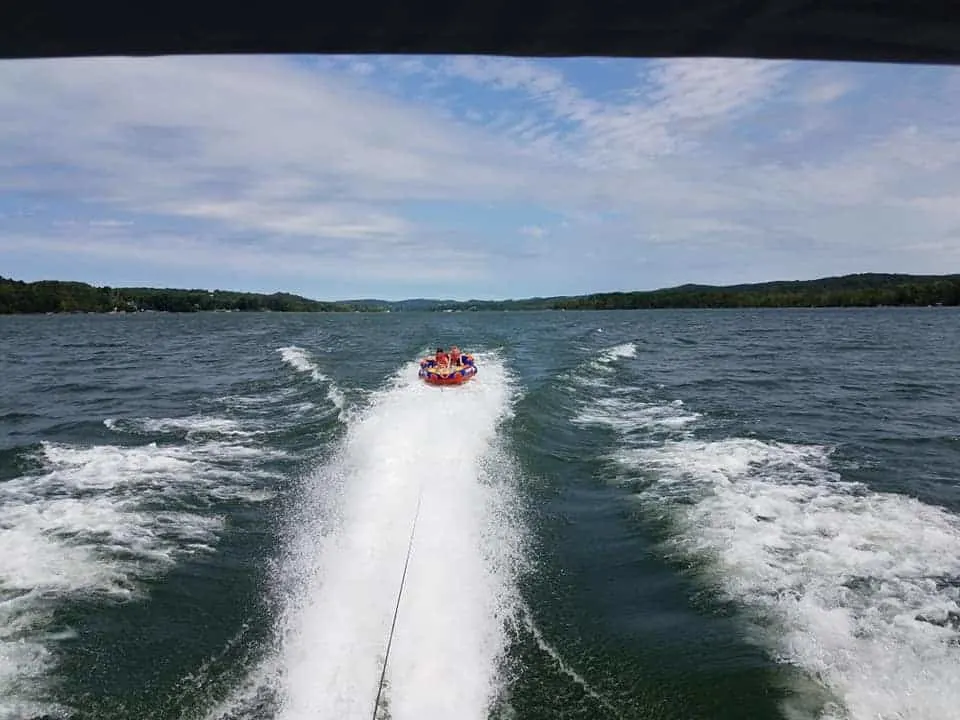 tubing on Lake Leelanau MI