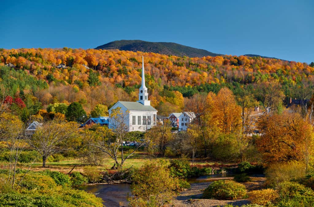 Stowe, Vermont during Autumn