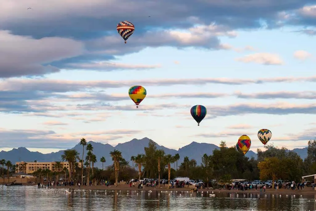 The Havasu Balloon Festival and Fair in Lake Havasu City, AZ.