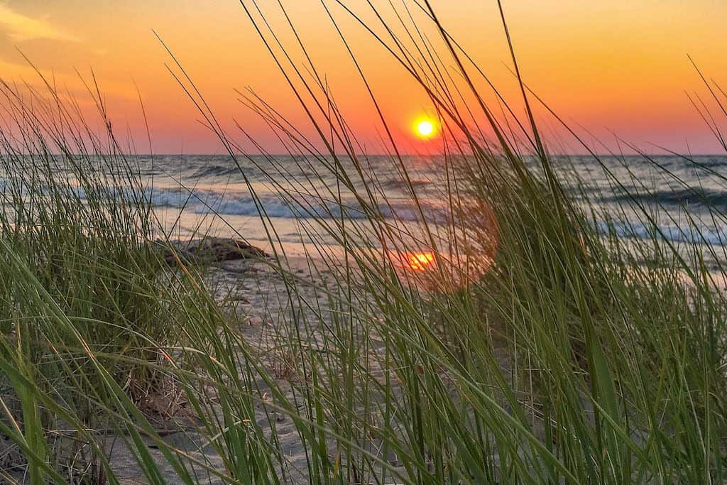 Sunset at Indiana Dunes National Park