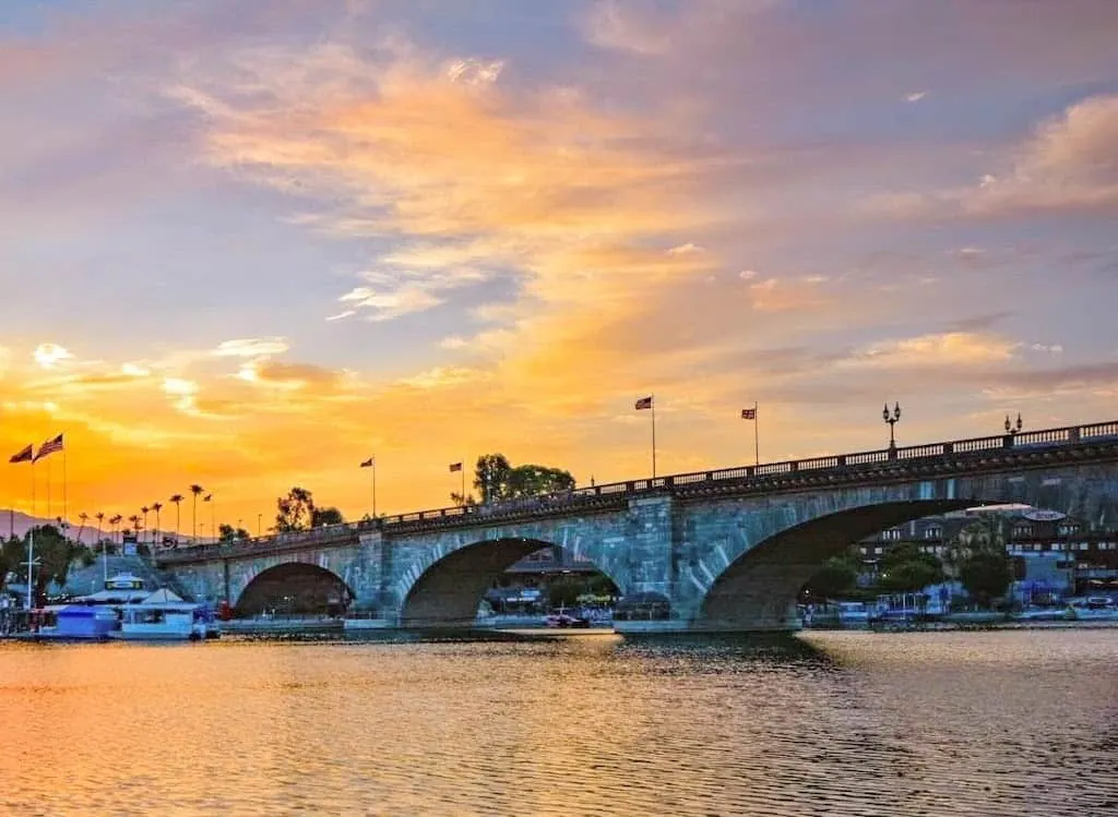 A beautiful sunrise in Lake Havasu City, Arizona.