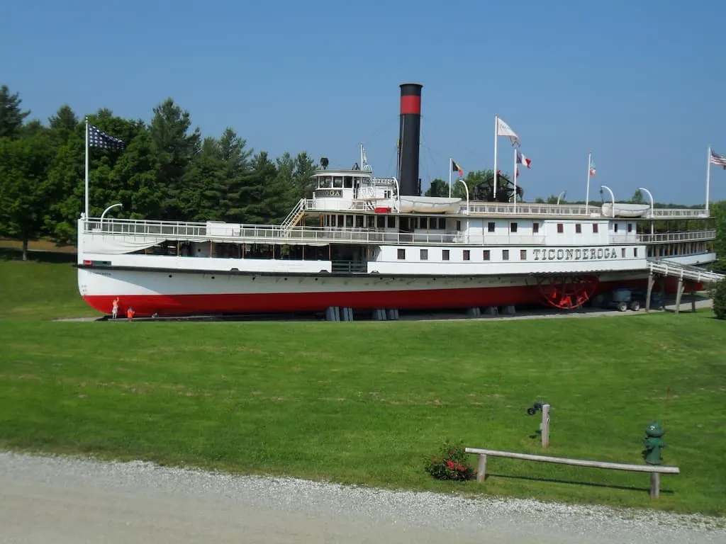 The steamboat Ticonderoga in Shelburne Museum, Vermont.