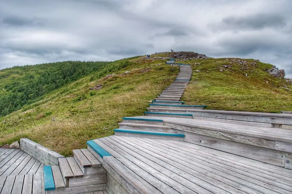 The boardwalk on the Skyline Trail near the headlands - Cape Breton Island, Nova Scotia