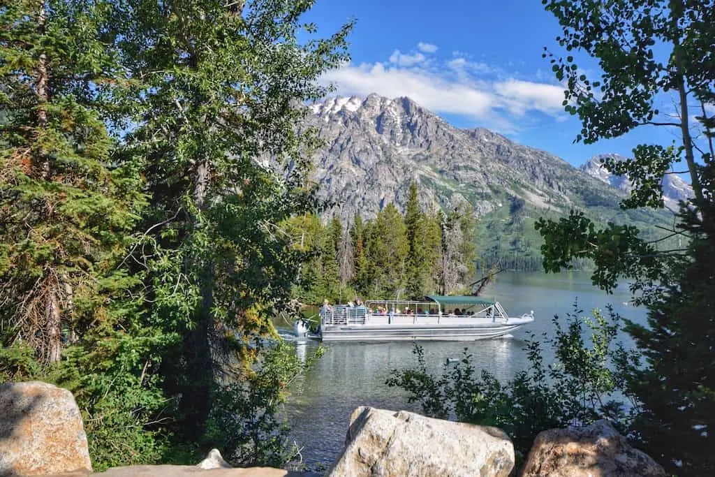 The shuttle service across Jenny Lake in Grand Teton National Park