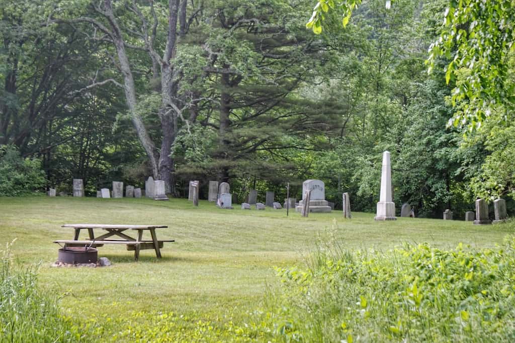 The North Dorset Cemetery in Emerald Lake State Park in Vermont