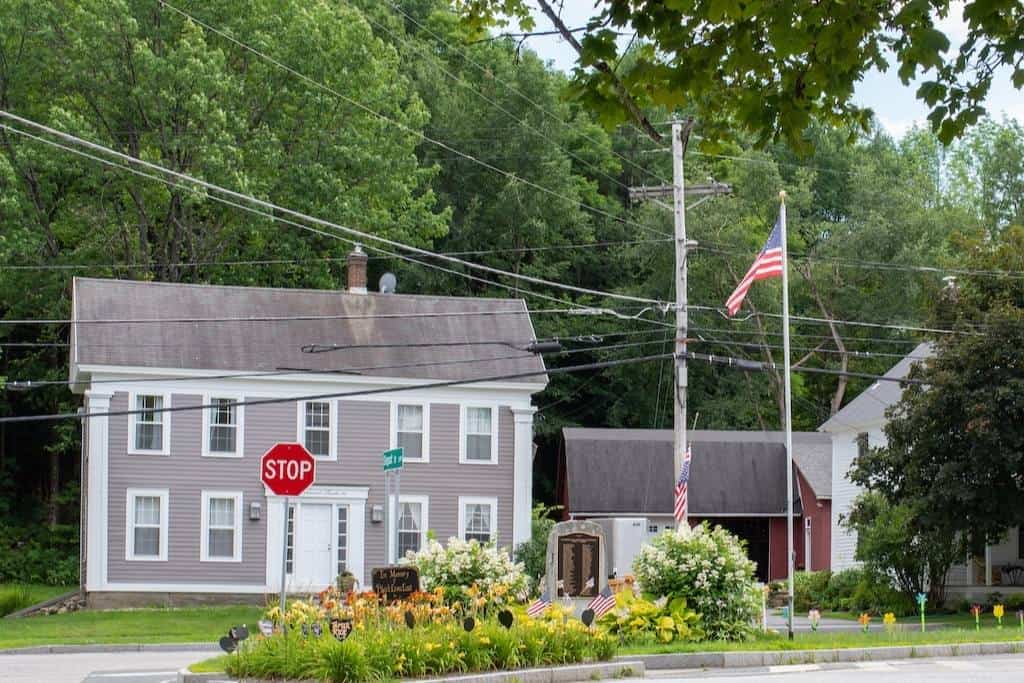 The village of Jamaica Vermont on a summer day.