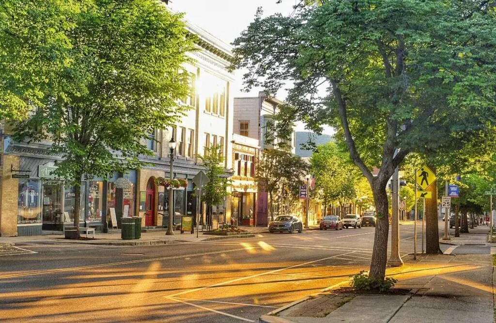 Main Street in downtown Bennington, VT