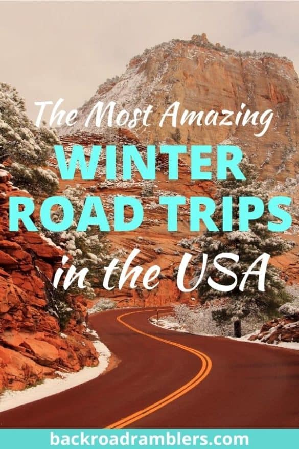 usa road trip winter