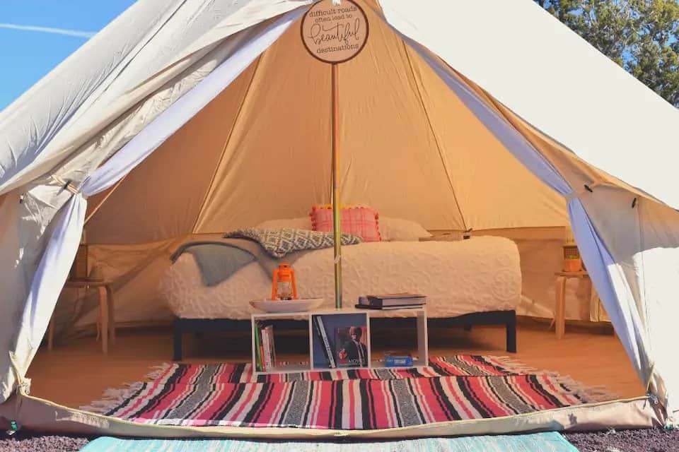 A private glamping tent near the Grand Canyon on Airbnb
