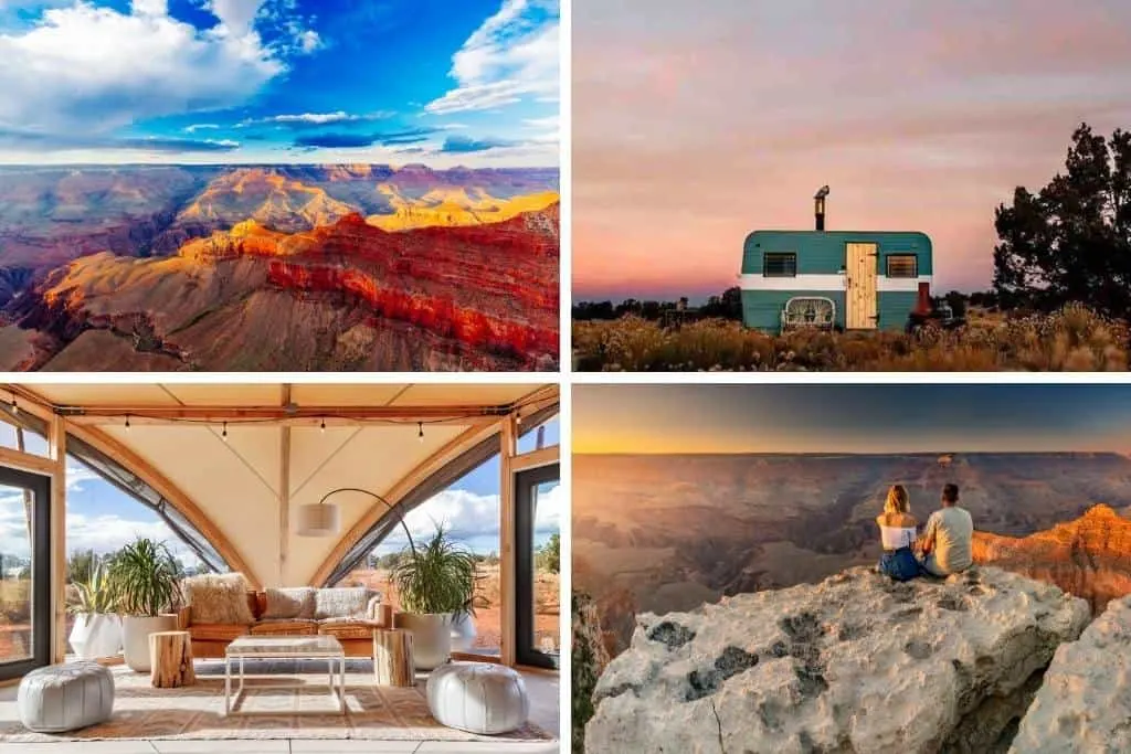 Photos of Glampings spots near the Grand Canyon. Photo credits: Airbnb