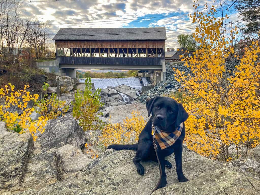 The Quechee Covered Bridge in Quechee, Vermont