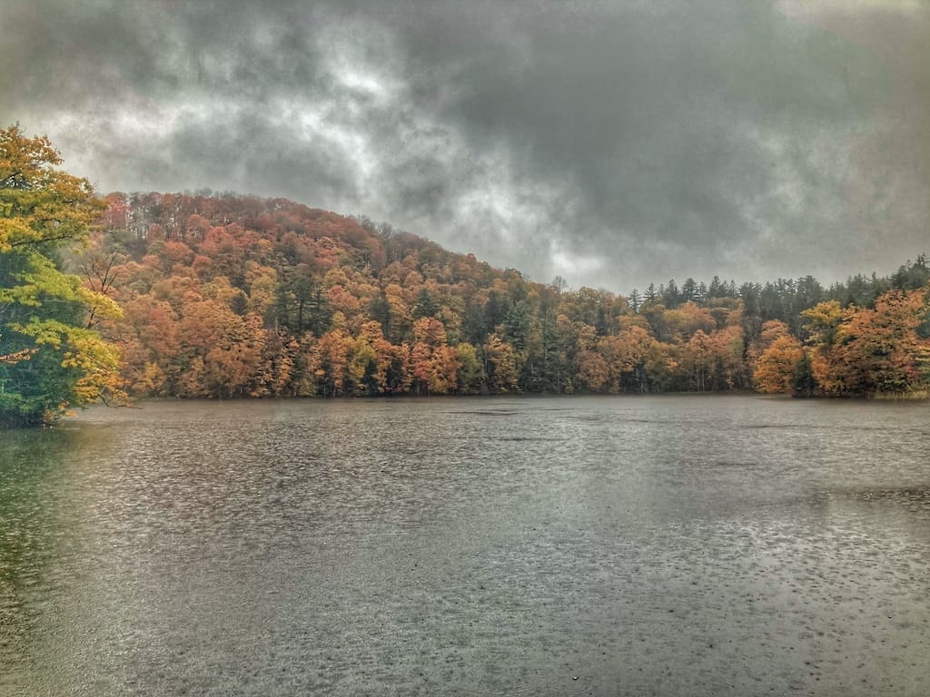 The Pogue on a rainy fall day in Woodstock, Vermont