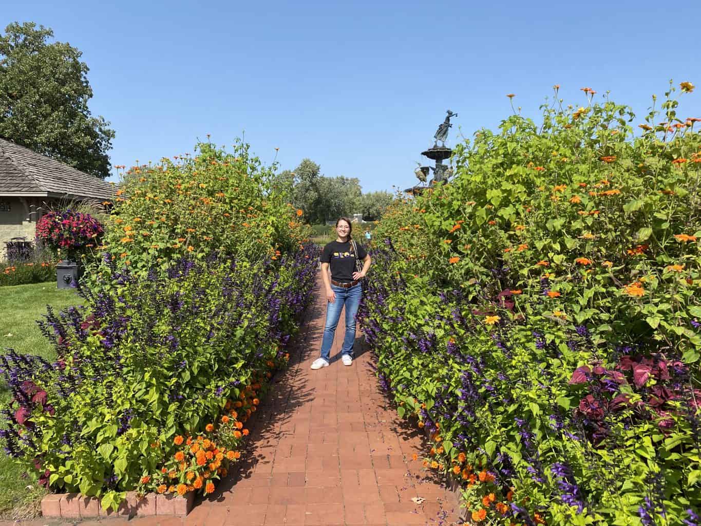 A garden pathway in St. Cloud MN