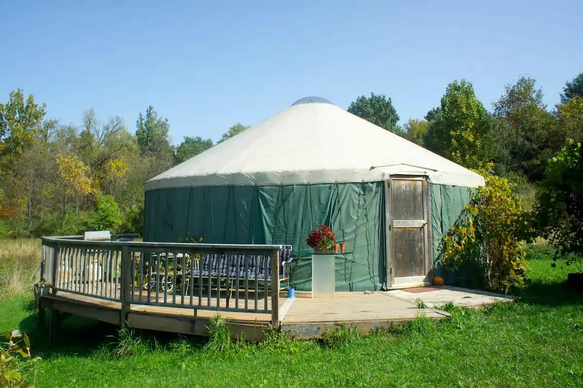 A yurt for rent in Accord, NY Photo source: VRBO