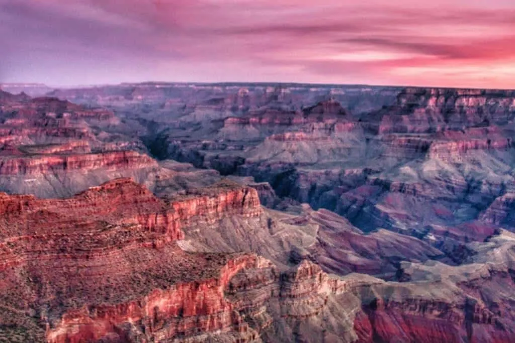 Sunrise from Mather Point in Grand Canyon National Park.