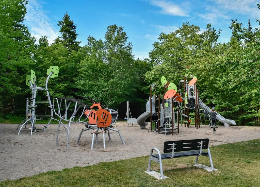 The playground in Chignecto Campground in Fundy National Park.