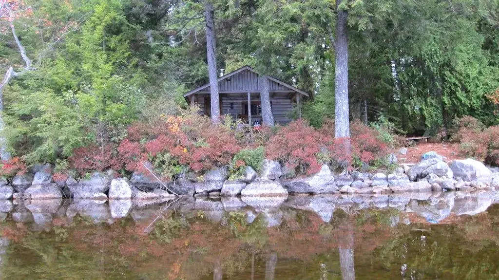A waterfront cabin in Maine that is available for rent on VRBO. Photo credit: VRBO