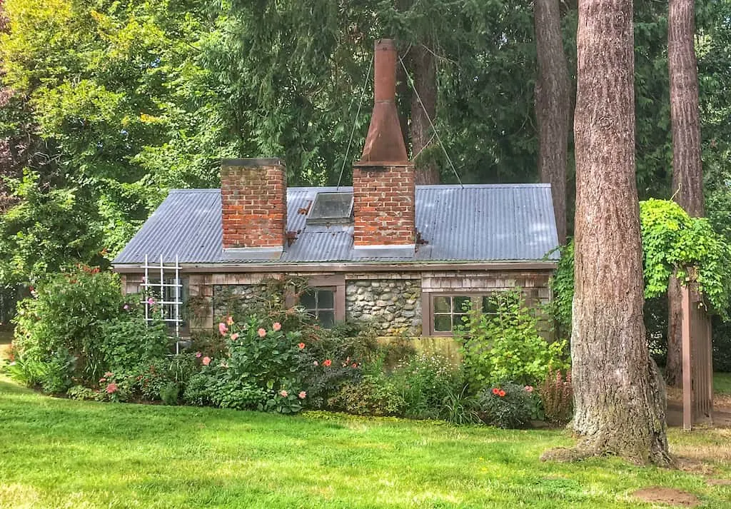 The building housing the rest rooms in Chetzemoka Park in Port Townsend, Washington.