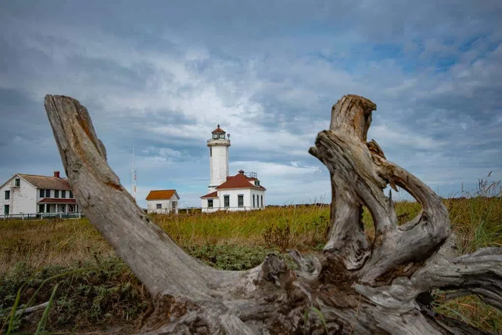 The Point Wilson Lighthouse at Fort Worden State Park in Port Townsend. 