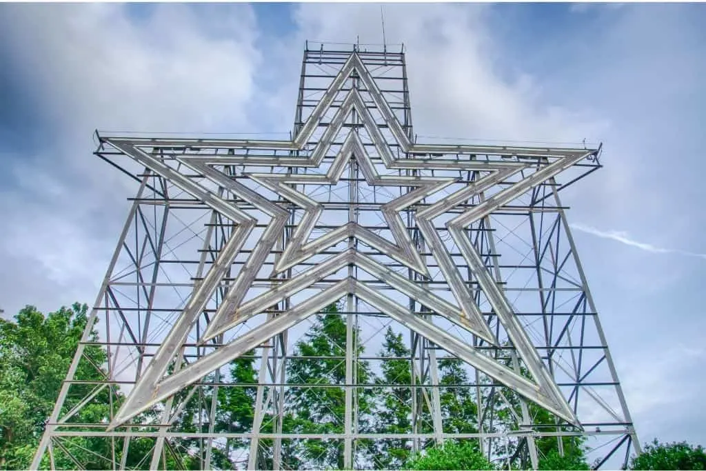 The Roanoke Star in Roanoke, Virginia.