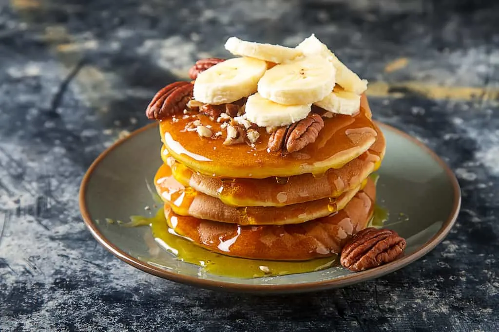 banana nut camping pancakes.