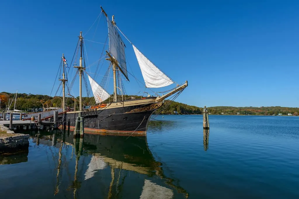 The Joseph Conrad ship at Mystic Seaport in Connecticut.