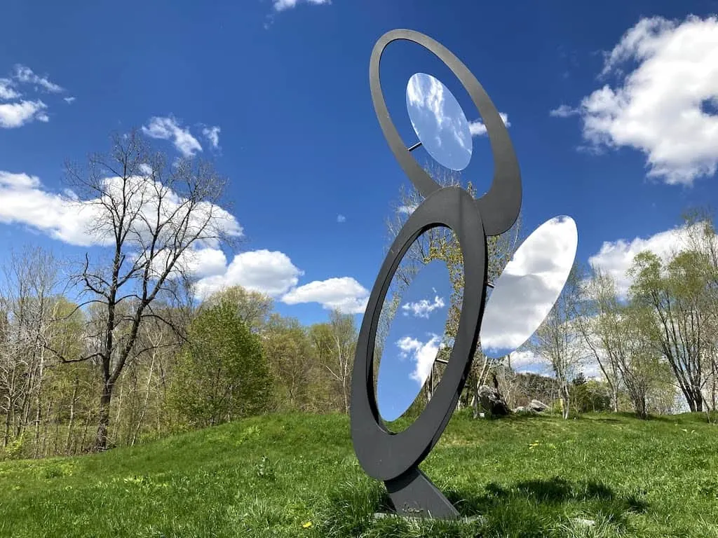 An outdoor sculpture at TurnPark in West Stockbridge, Massachusetts.