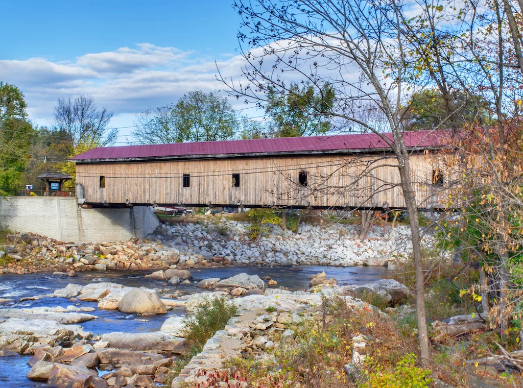 Jay Covered Bridge in New York.