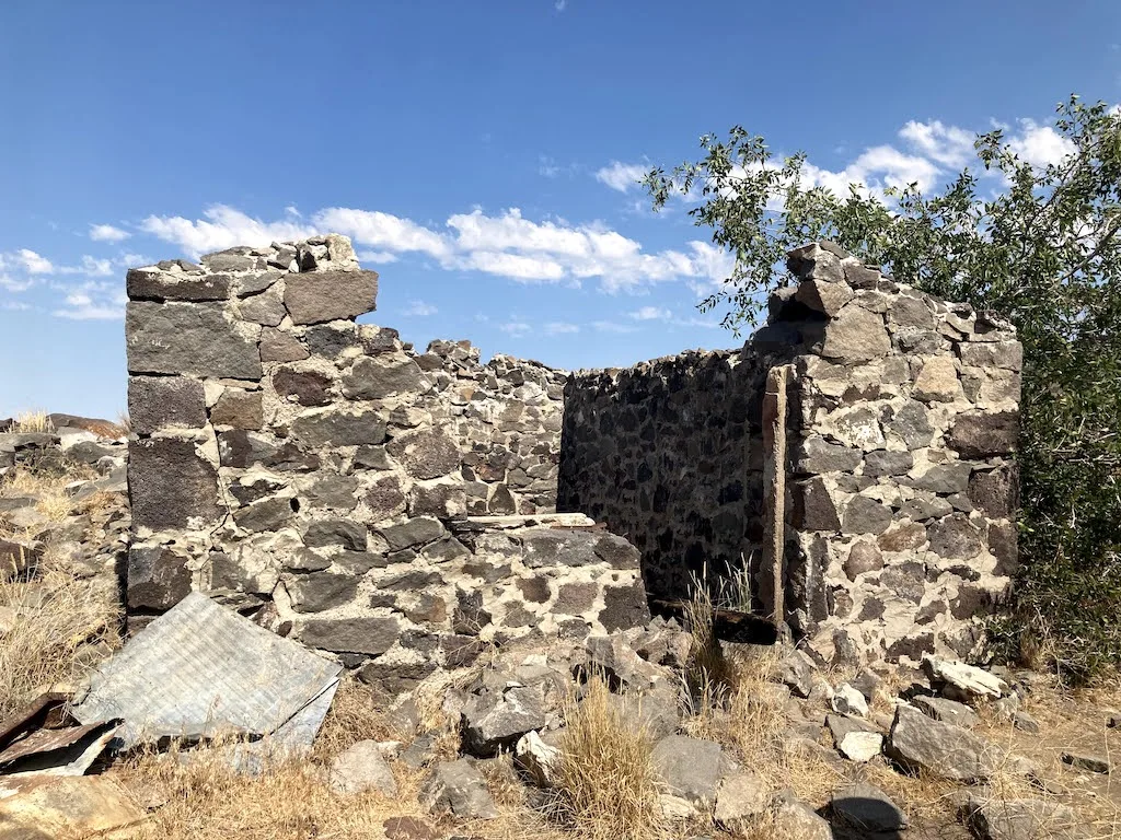 The remnants of the Urie Homestead in Twin Falls, Idaho.