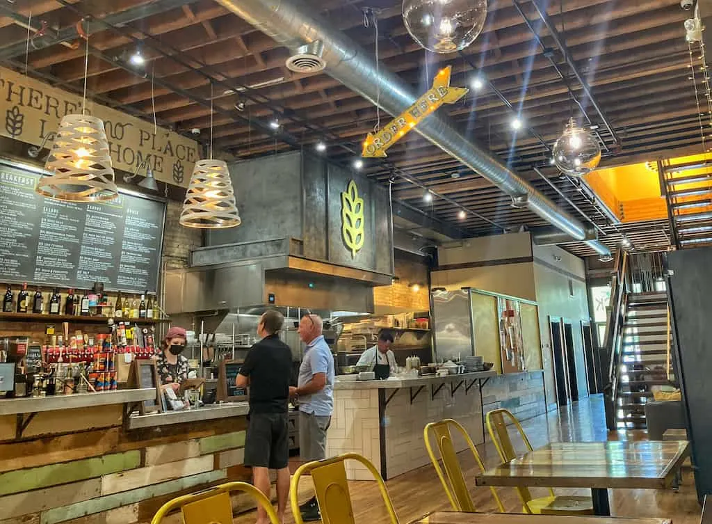 The inside of Yellow Brick Cafe in downtown Twin Falls, Idaho.