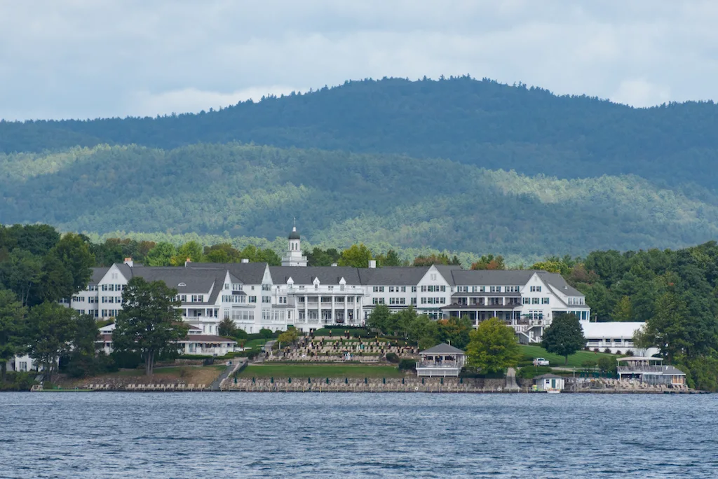 A view of the Sagamore Hotel in Bolton Landing, New York.